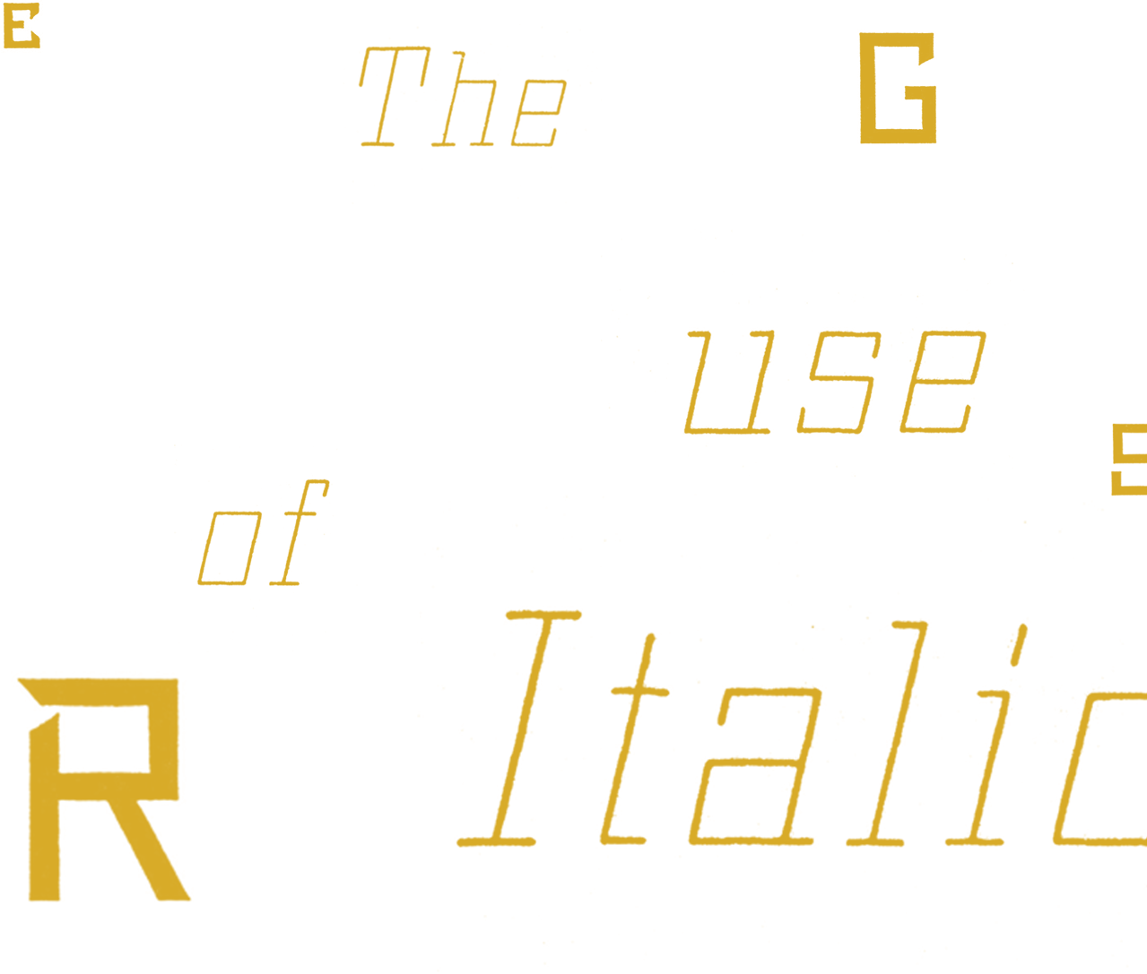 Geometric Italic